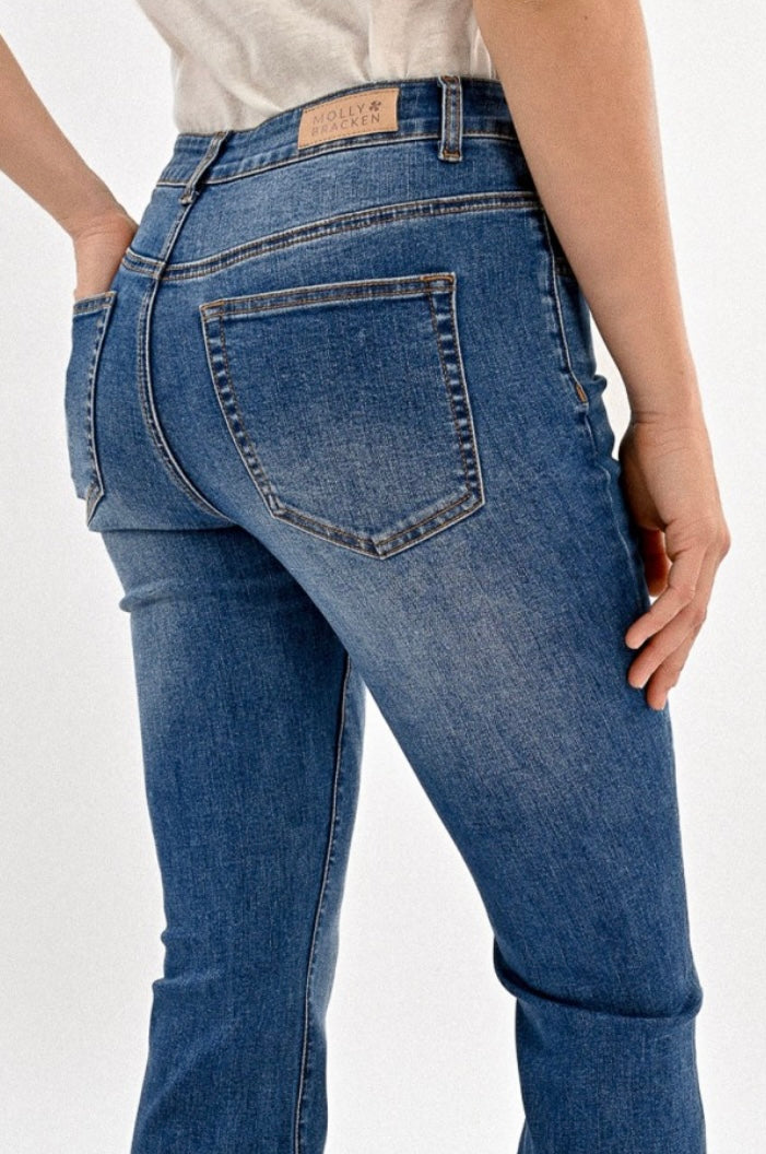 High Waisted Boot Cut Jeans