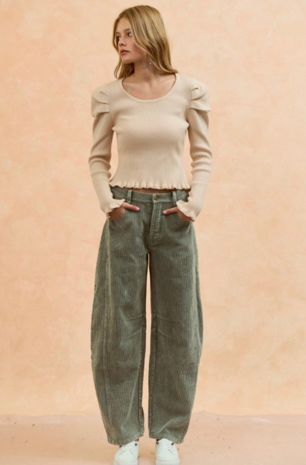 Vintage Washed Charm Corduroy Daydream Pants