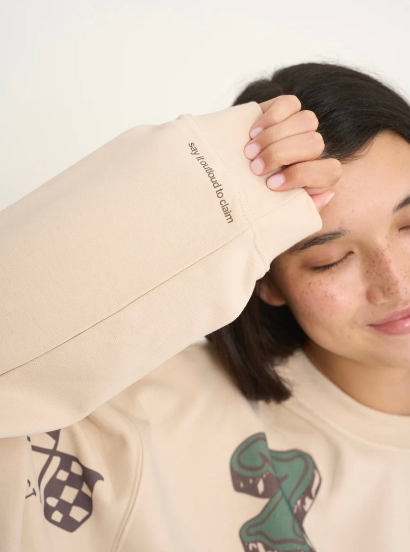 Mayfair Feeling Lucky Reversible Crewneck