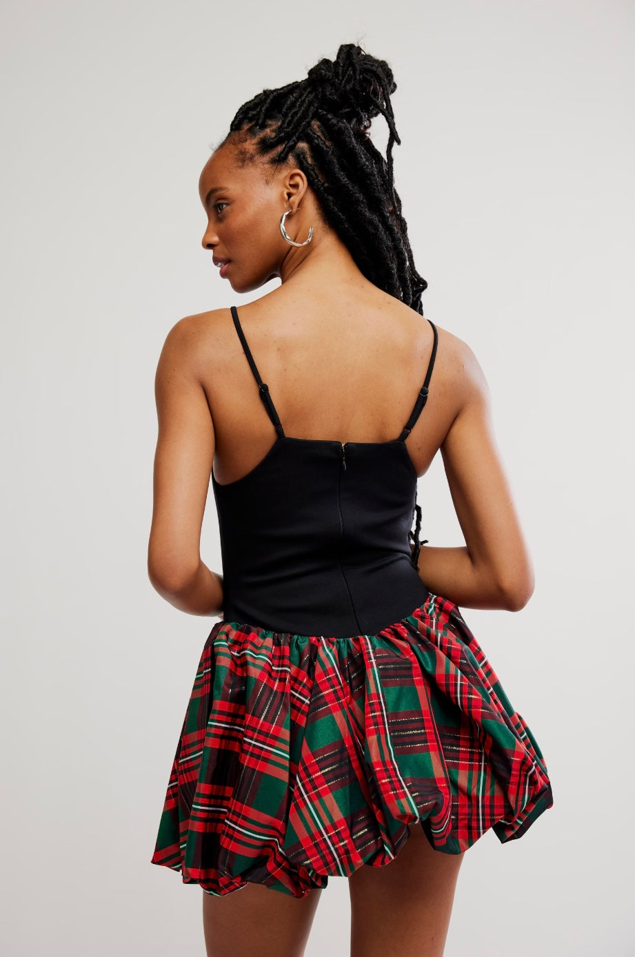 Free People Tinsel Kiss Plaid Mini