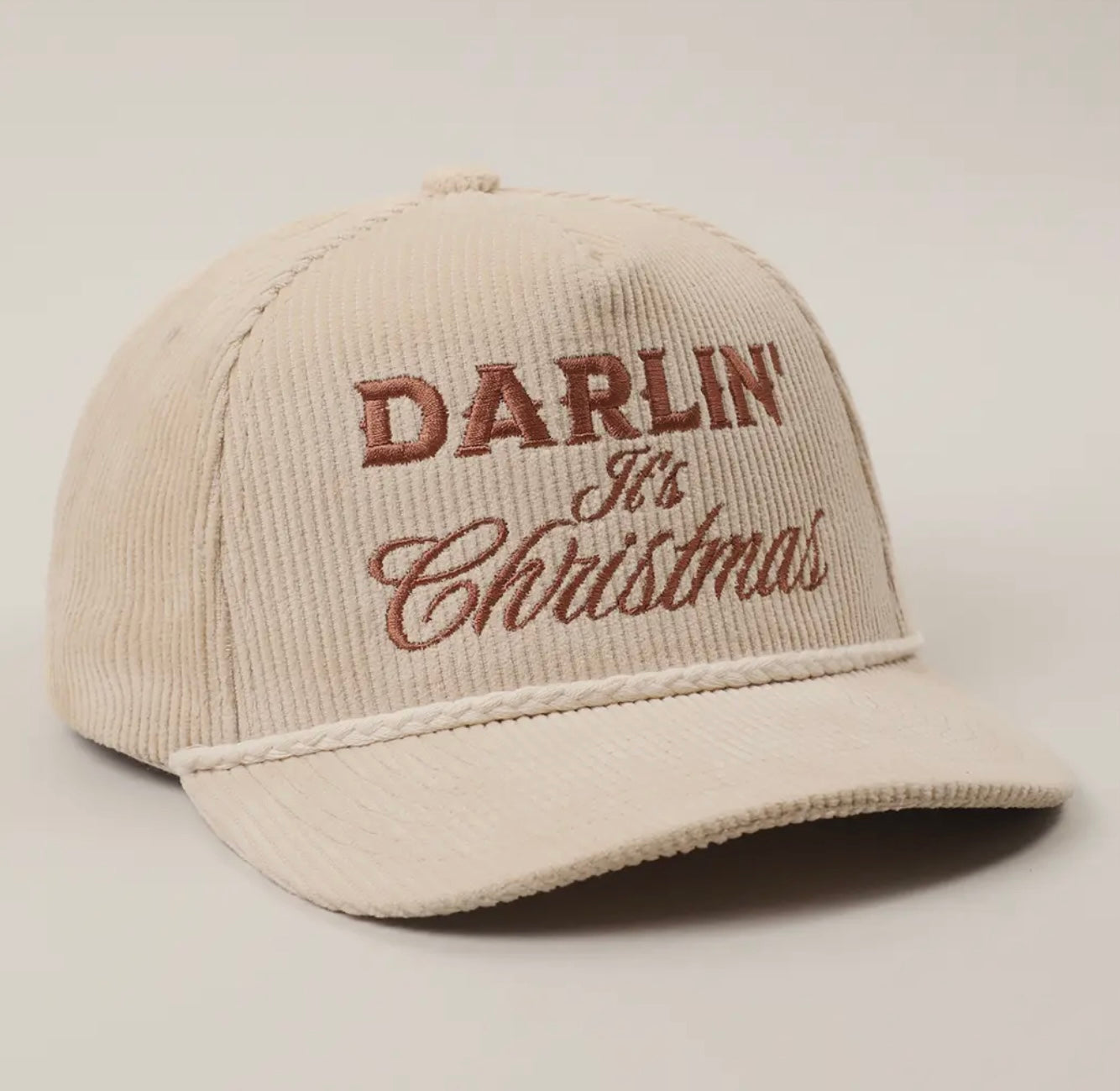 Darlin’ It’s Christmas Corduroy Rope Hat