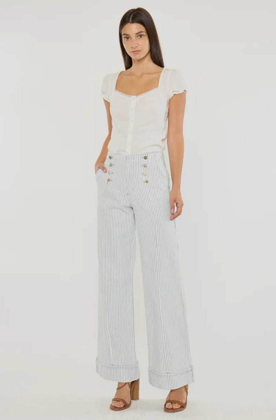 Elora High Rise Wide Leg Trousers