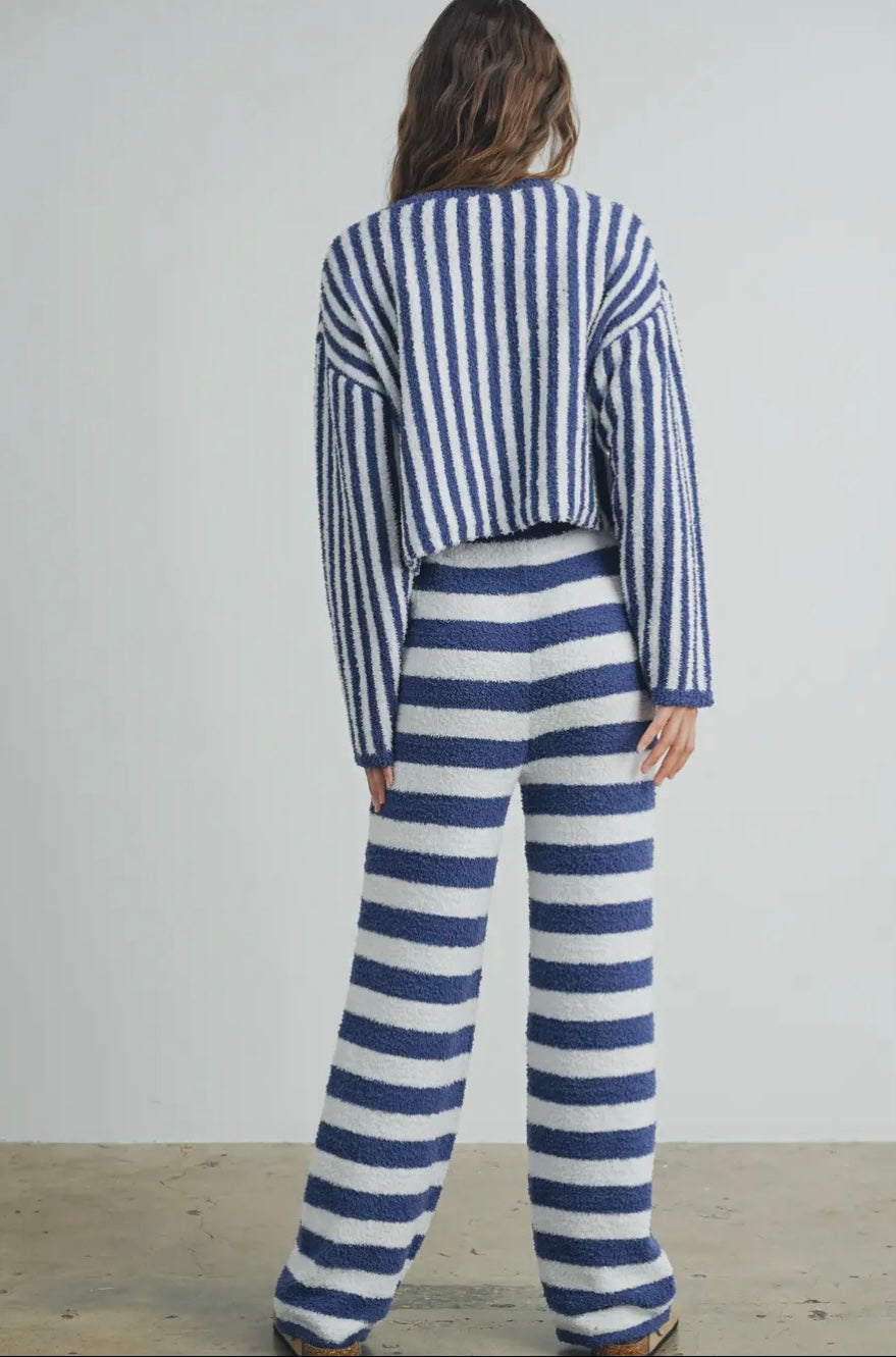 Cozy Striped Round Neck Sweater