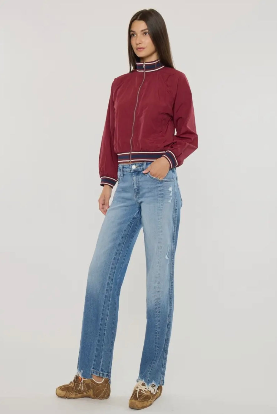 KanCan Mid Rise True Straight