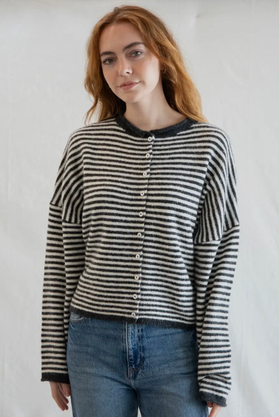 Piper Cardigan - Mini Striped