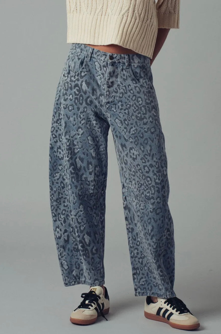 Wild Side Relaxed Straight Denim Jeans