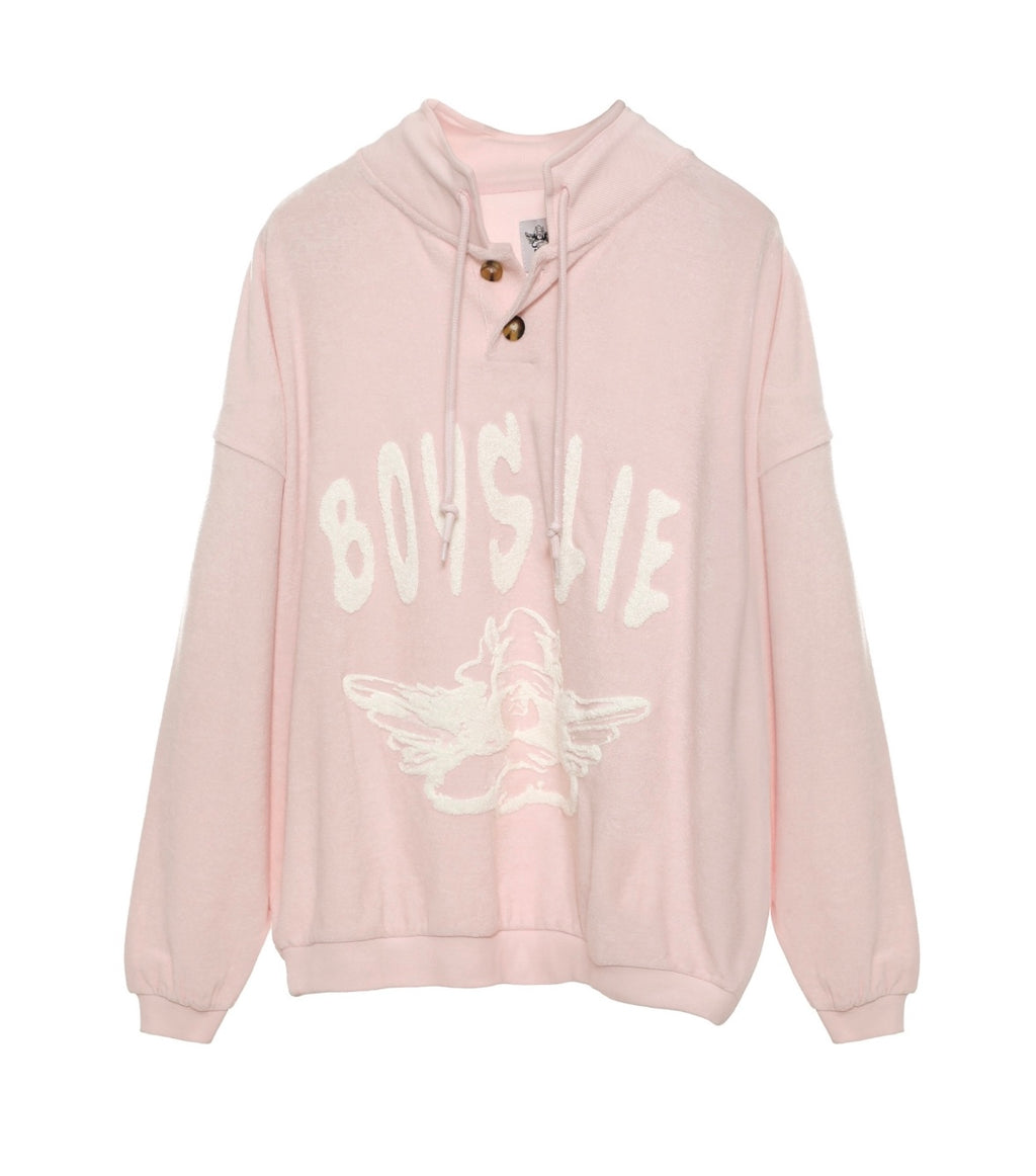 Boys Lie In Denial V2 Henley Crewneck