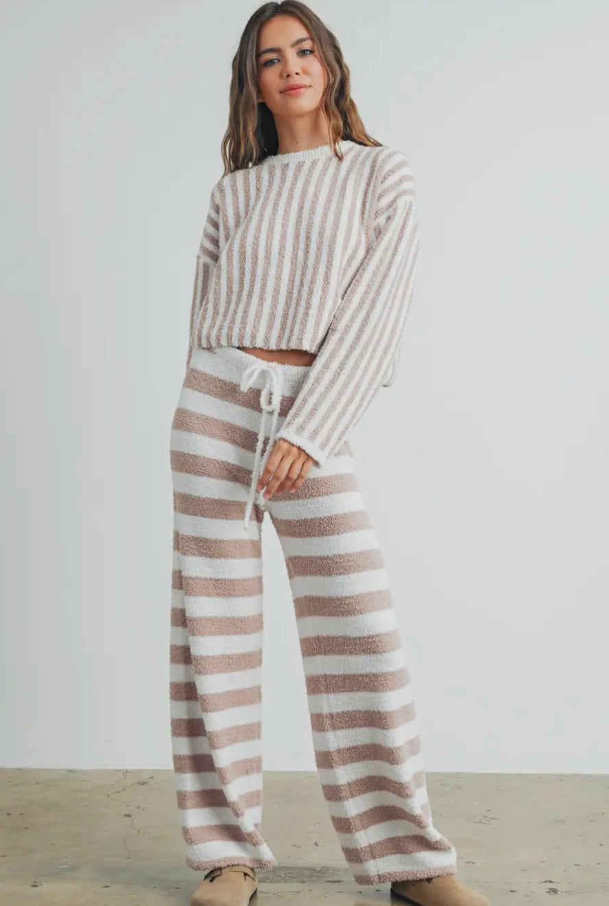 Buttermelon Striped Drawstring Pant