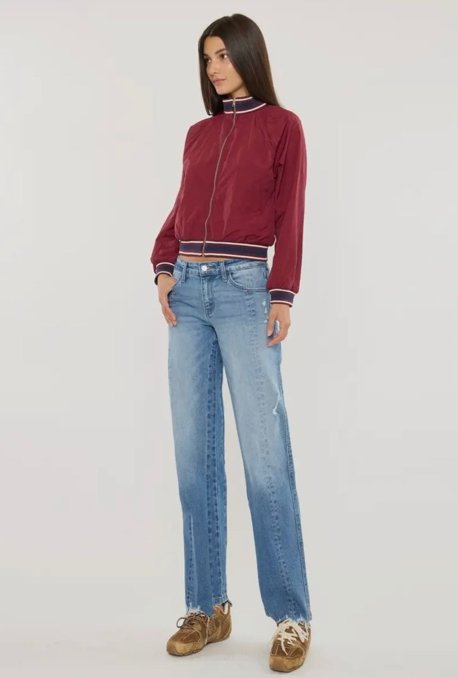 KanCan Mid Rise True Straight