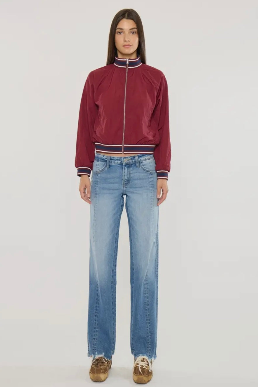 KanCan Mid Rise True Straight
