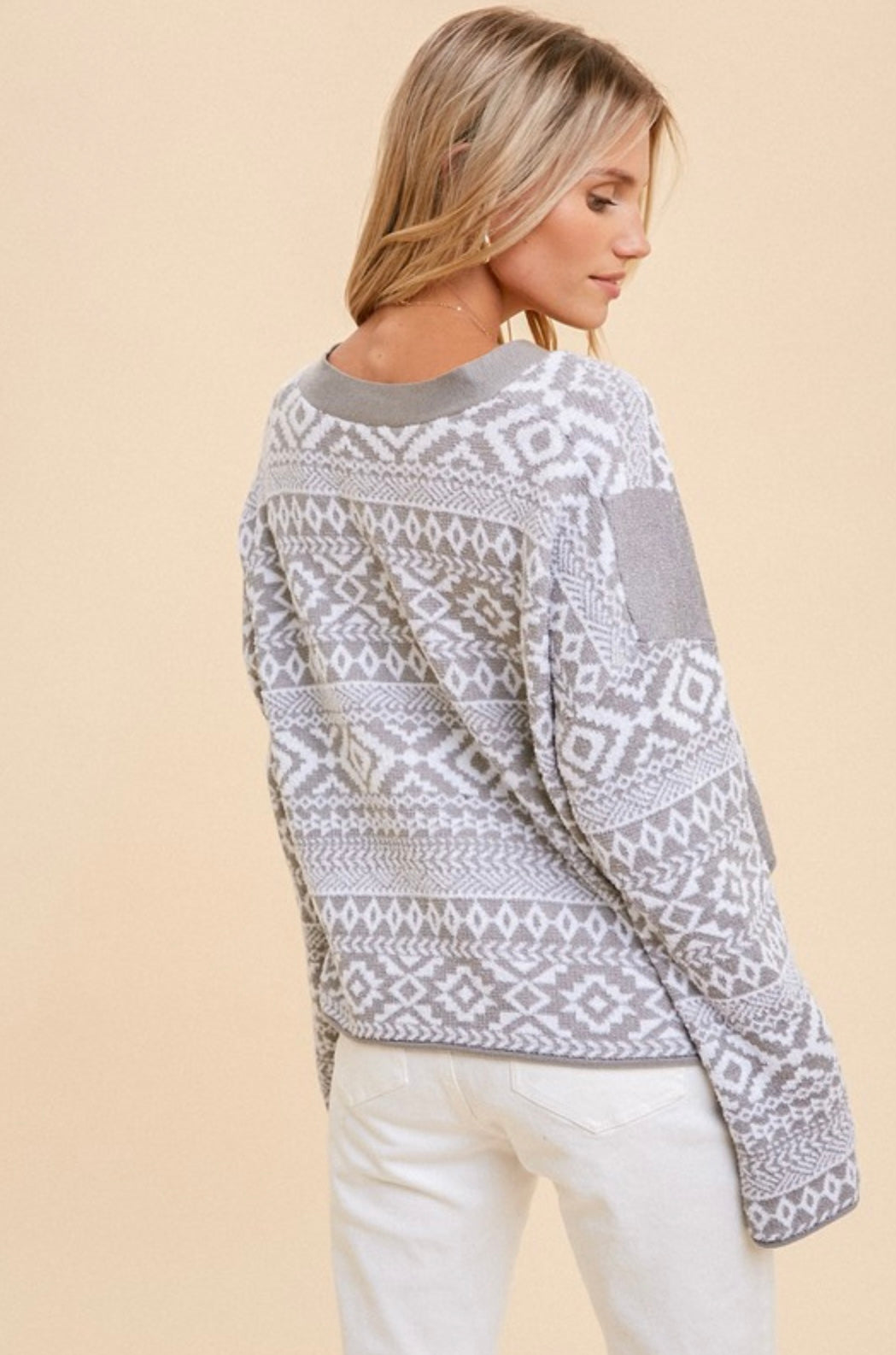 Aztec Cozy Crop Cardigan