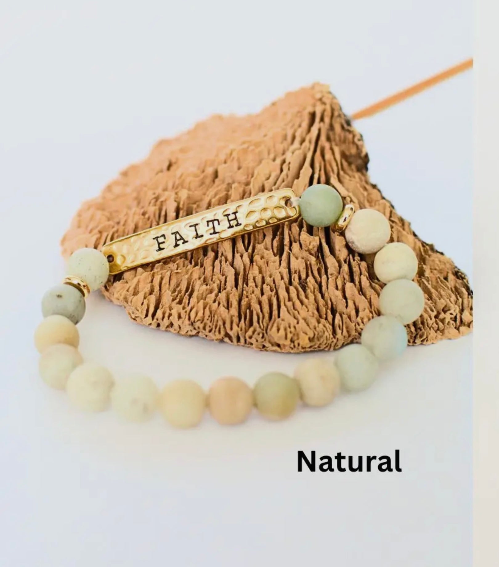 Faith Stone Bracelet Natural