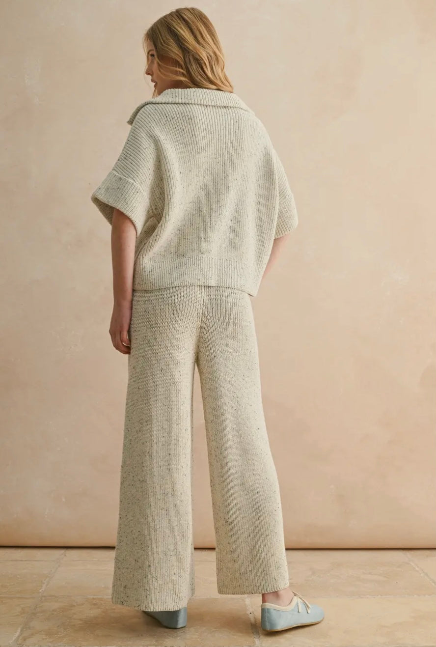 Salt And Pepper Knitted Pants