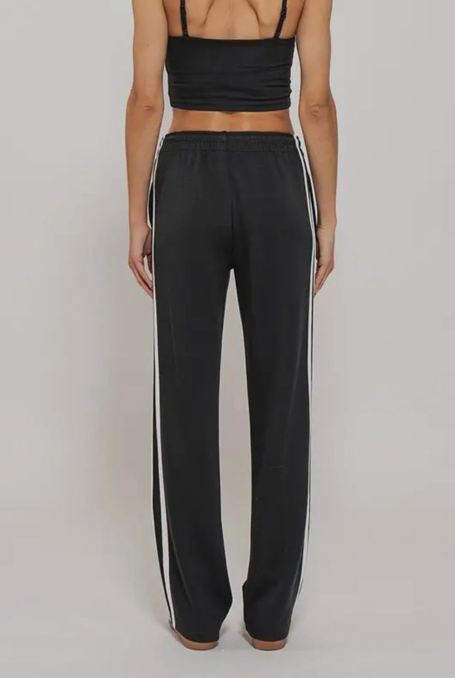Timeless Stripe Drawstring Relaxed Sweatpants