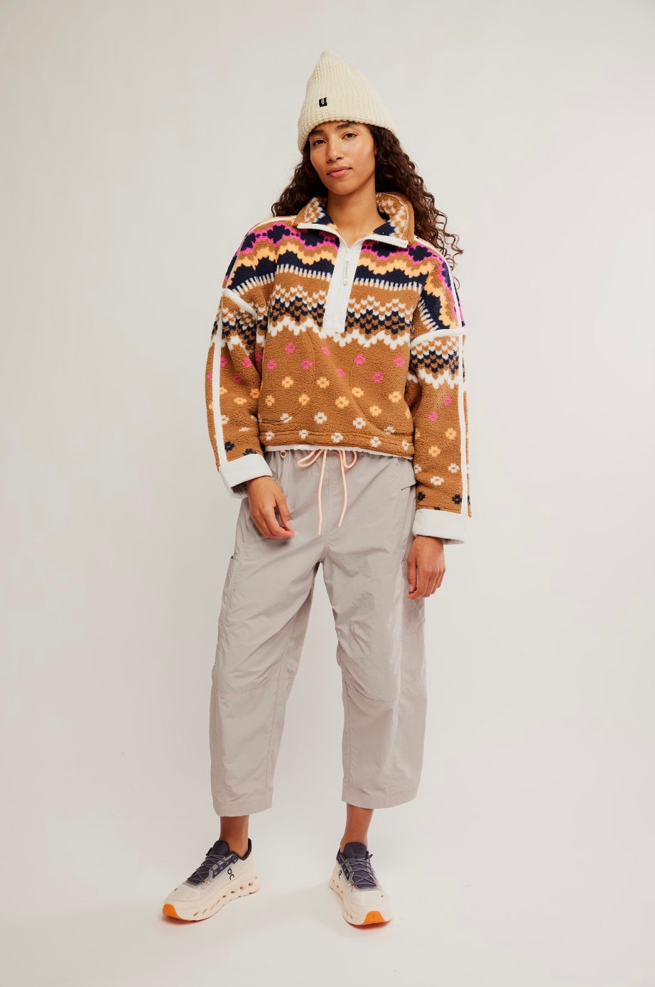 Free People Movement Printed Mountain High 1/2 Zip