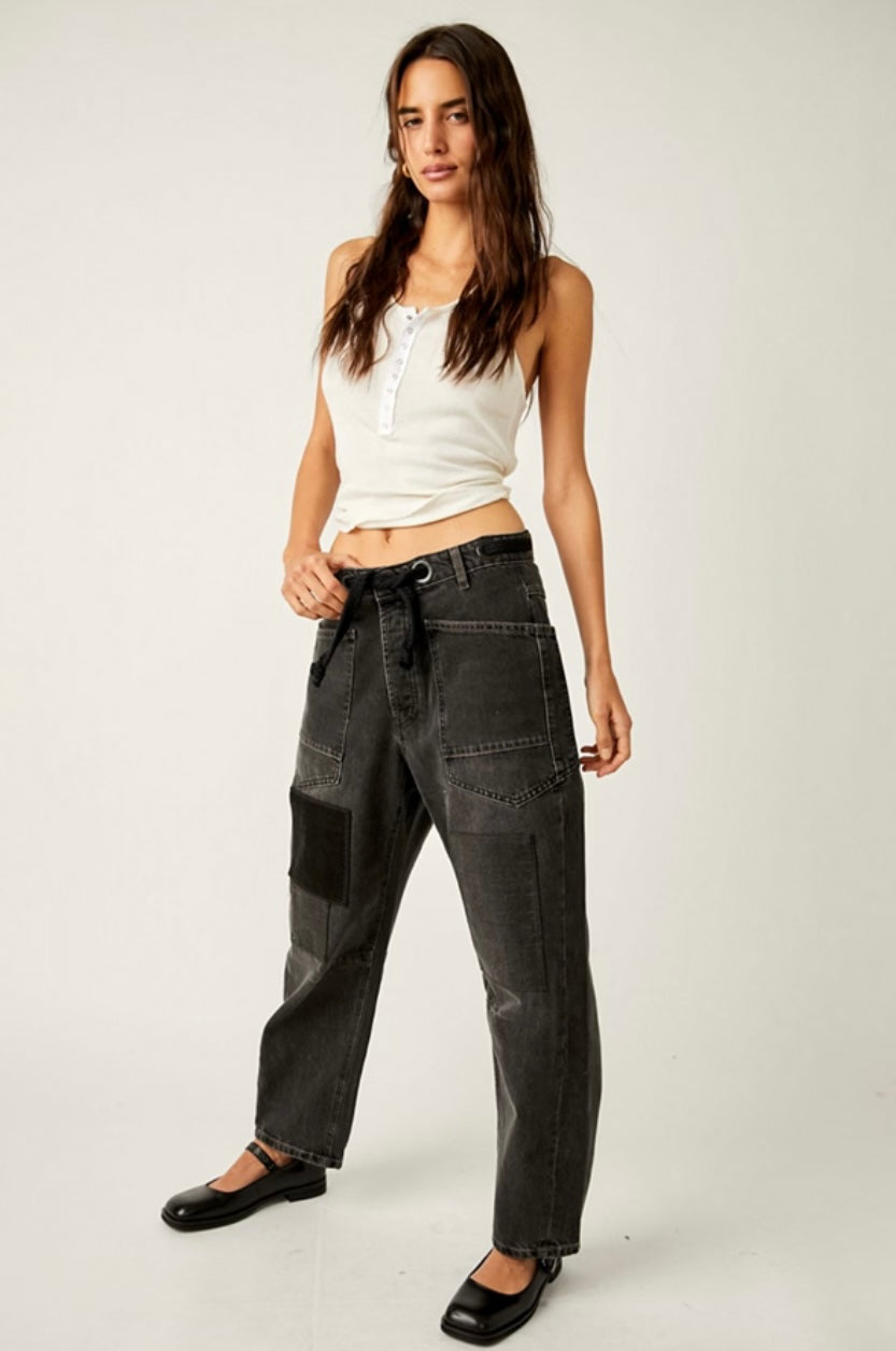 We The Free Moxie Pull-On Barrel Jeans