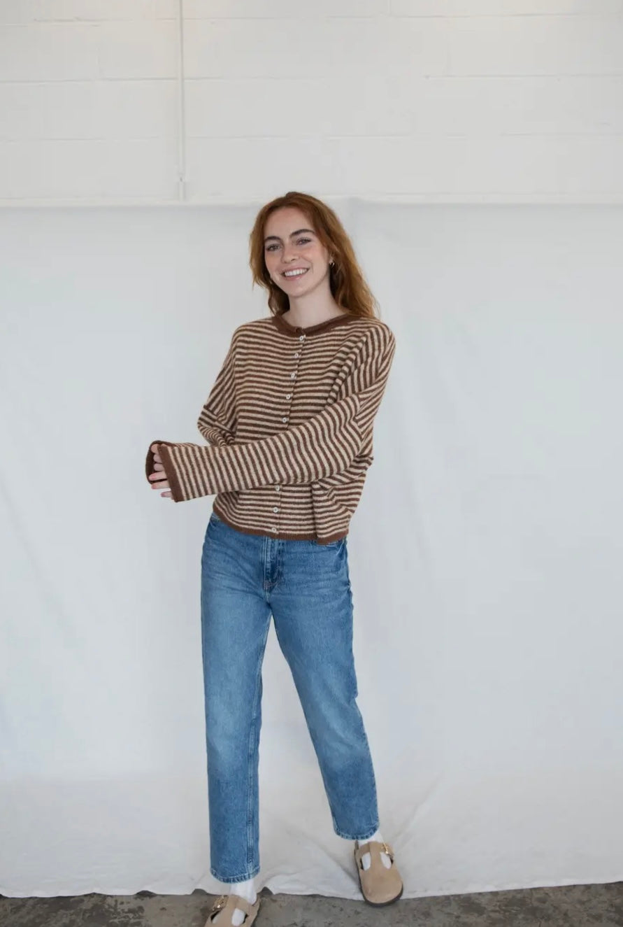 Piper Cardigan - Mini Striped