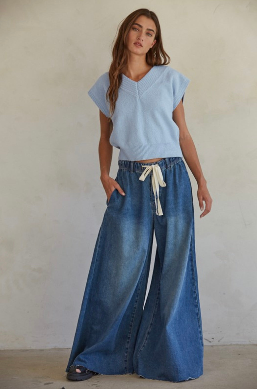 Dark Denim Bell Jar Pants