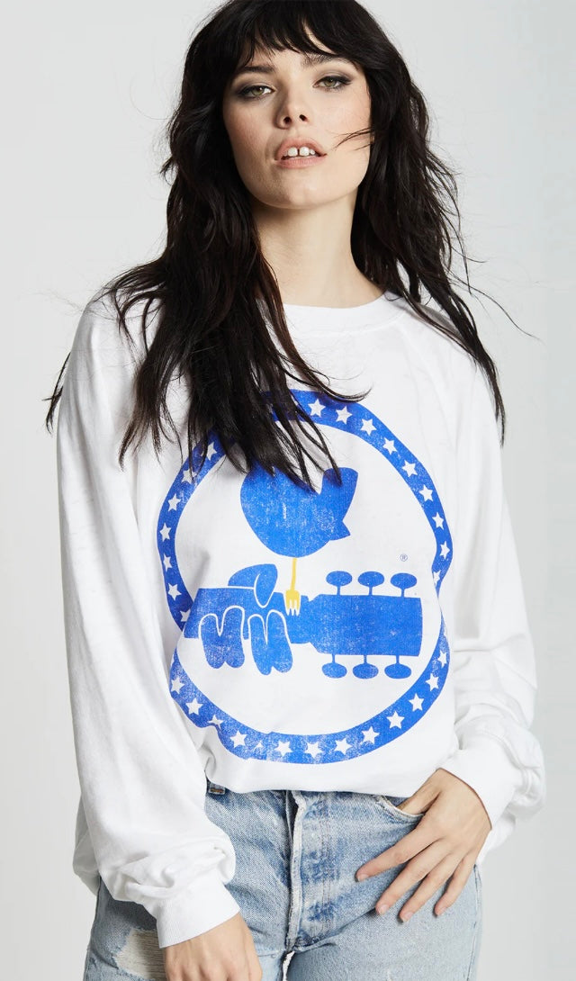 Recycled Karma Woodstock 3 Days Of Peace Oversized Graphic Sweatshirt