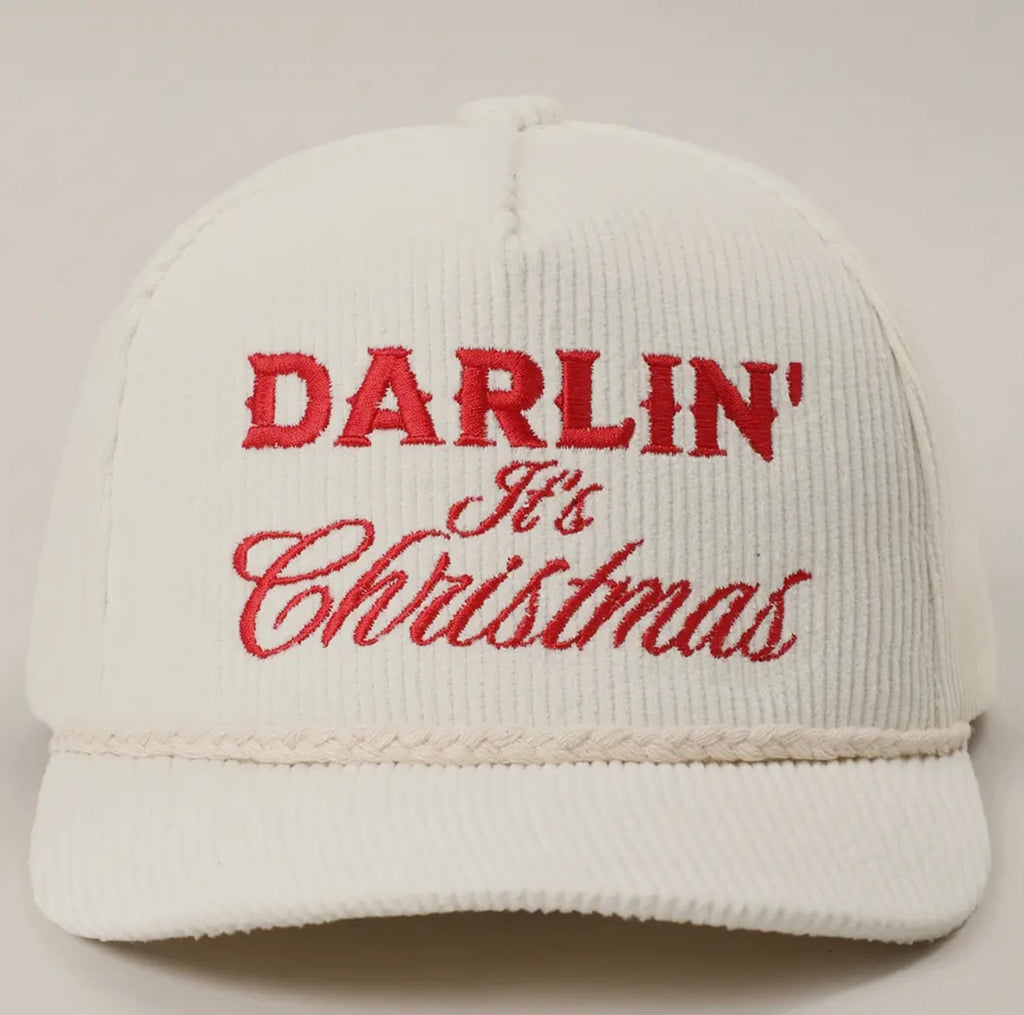 Darlin’ It’s Christmas Corduroy Rope Hat