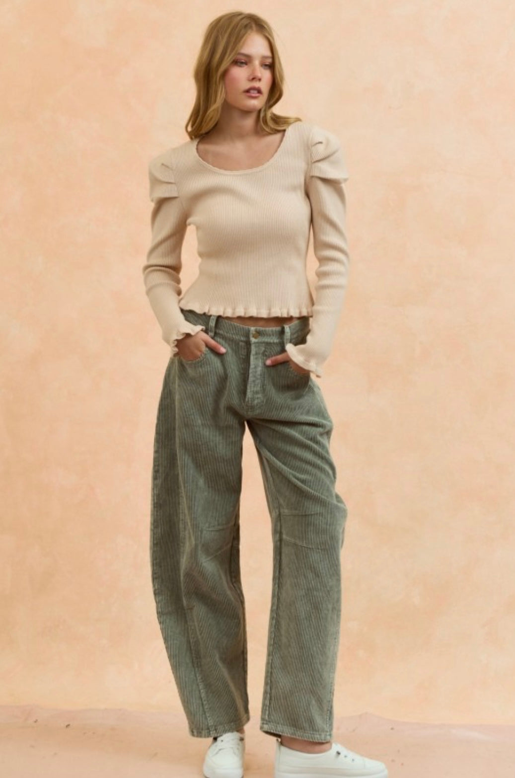 Vintage Washed Charm Corduroy Daydream Pants