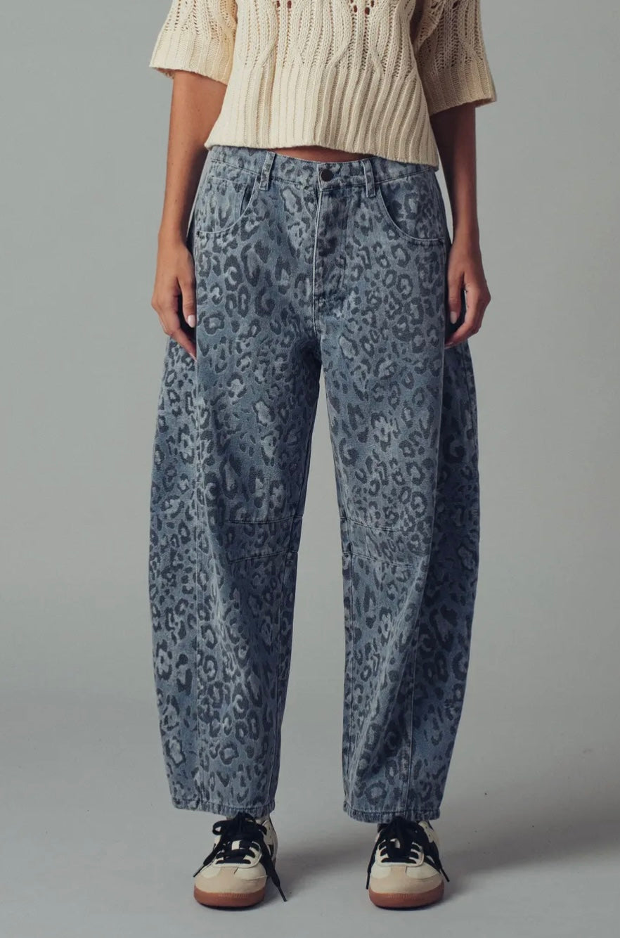 Wild Side Relaxed Straight Denim Jeans