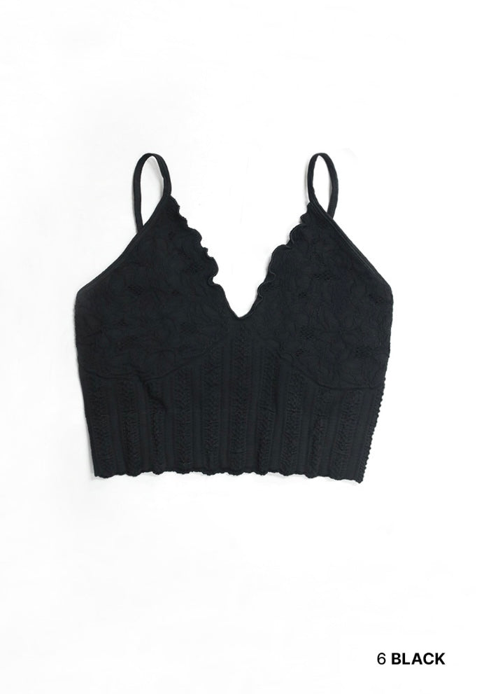 NIKIBIKI Lace Textured Bralette - ONE SIZE