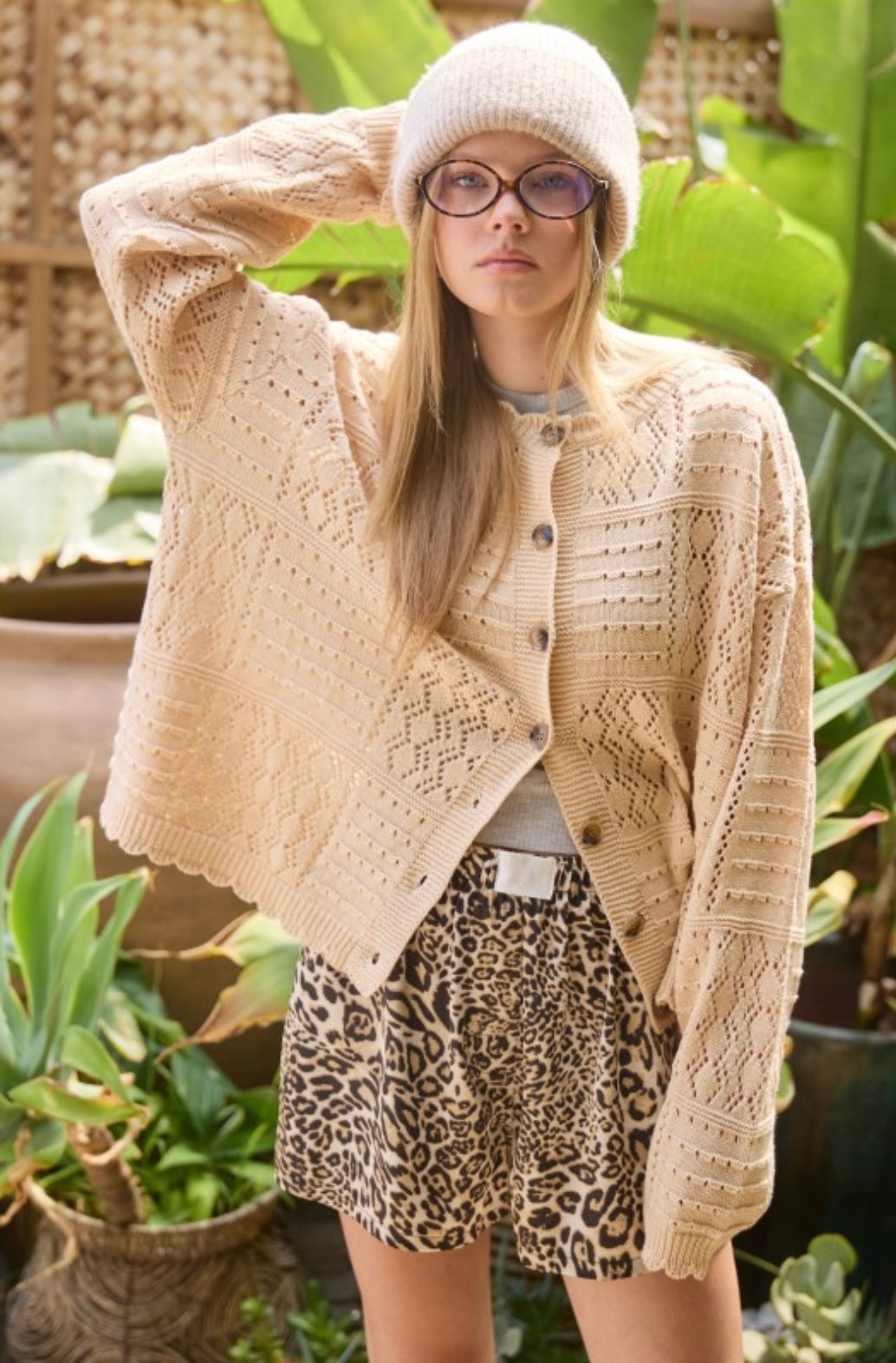 Leopard Boxer-Style Flowy Shorts