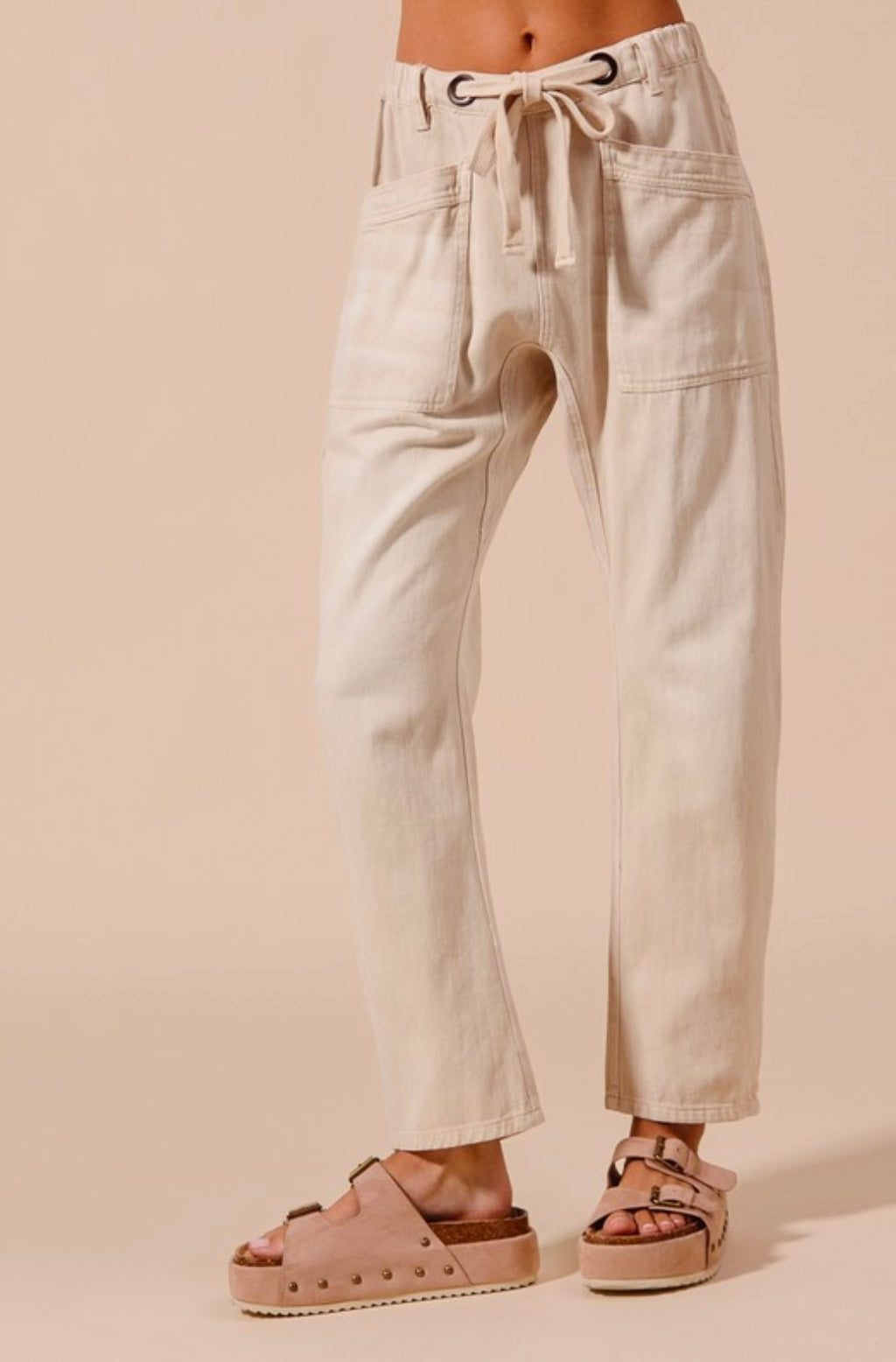 Vintage Washed Slim Barrel Pant
