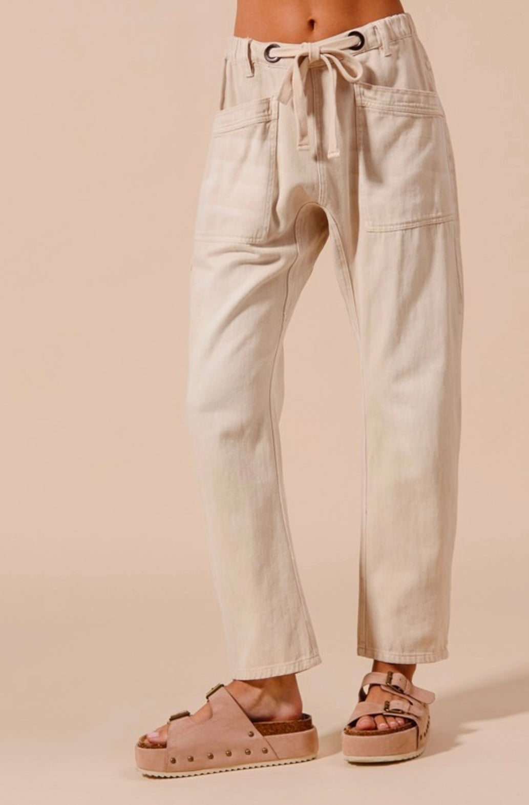 Vintage Washed Slim Barrel Pant