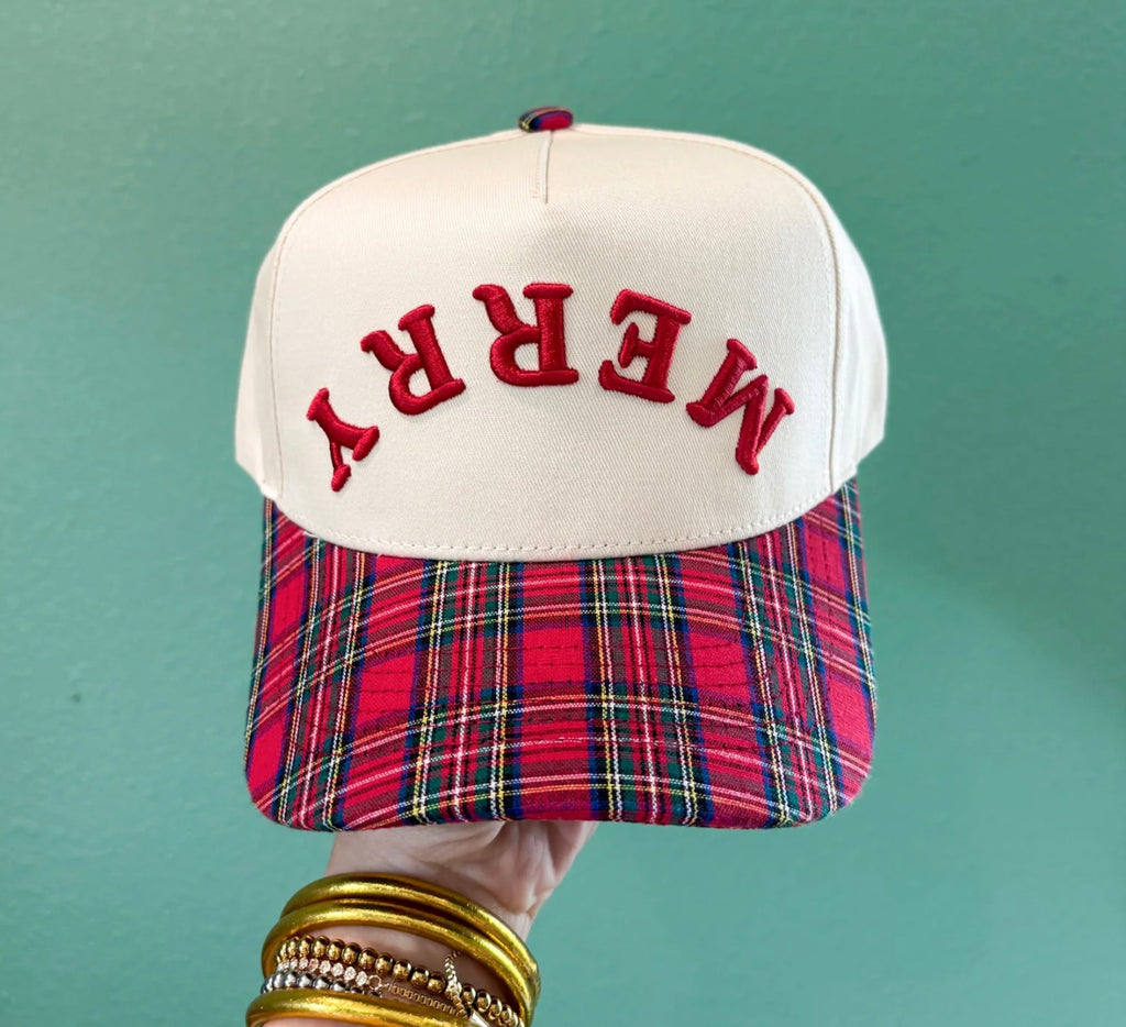 Upside Down Merry Canvas Cap