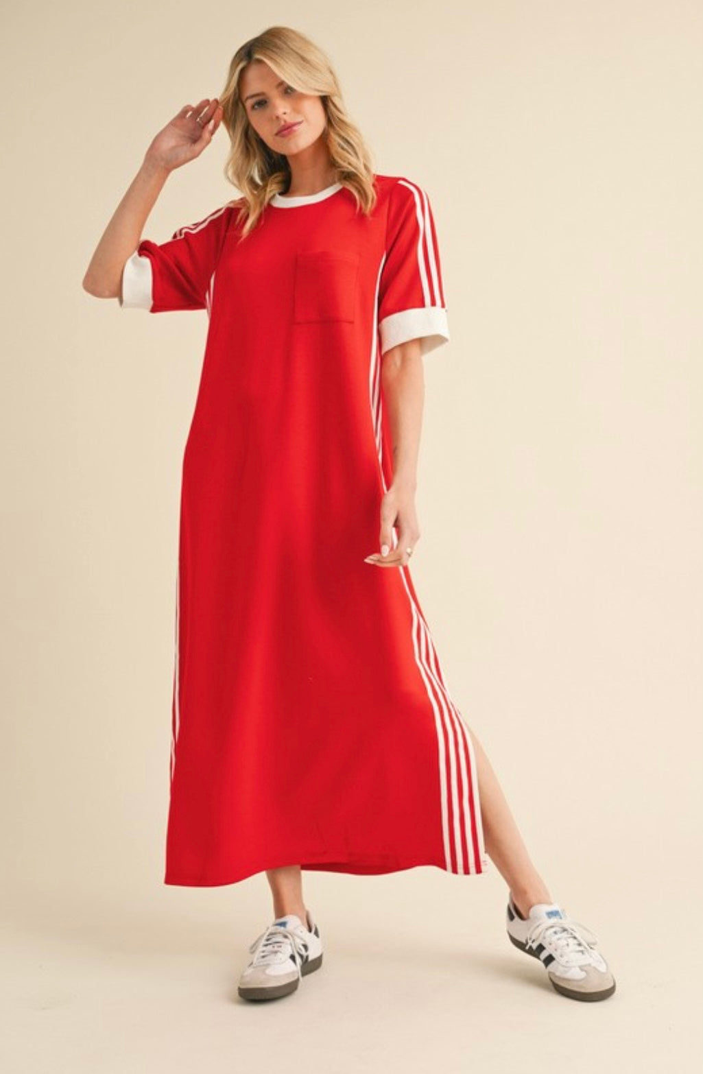 Sporty Chic Casual Maxi Dress