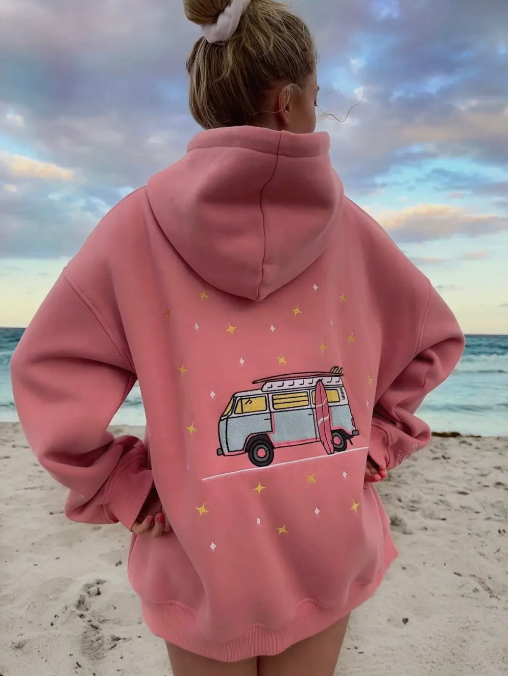 Embroidered Van Star Hoodie