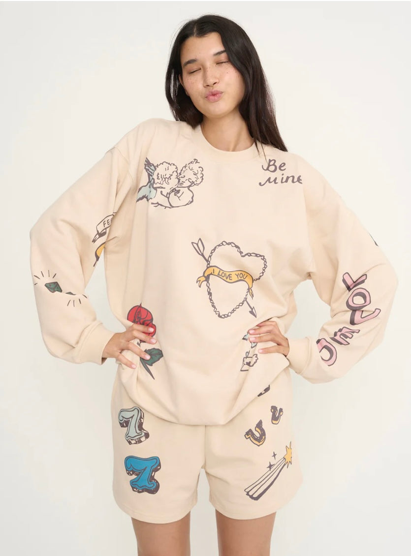 Mayfair Feeling Lucky Reversible Crewneck