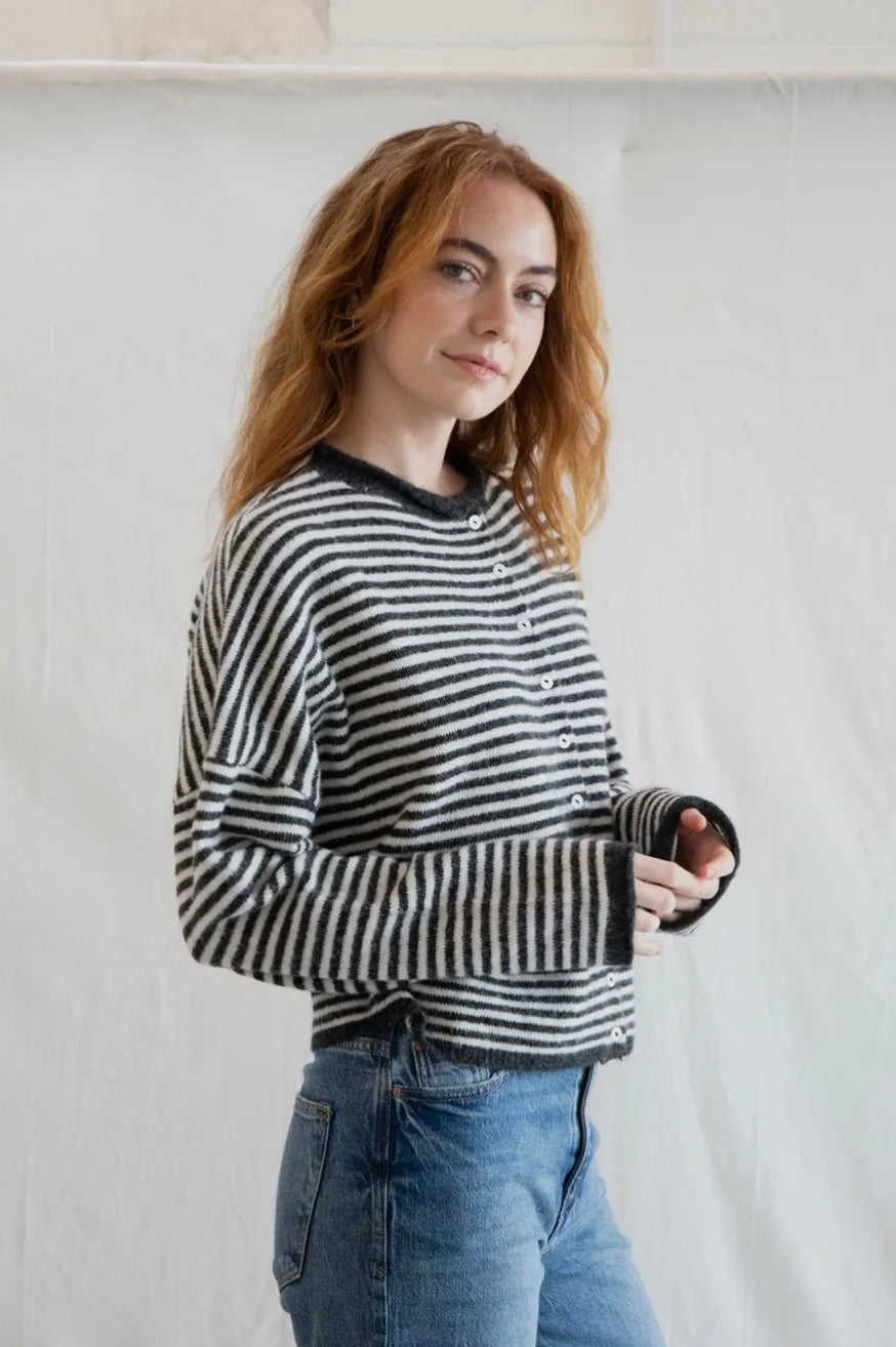 Piper Cardigan - Mini Striped