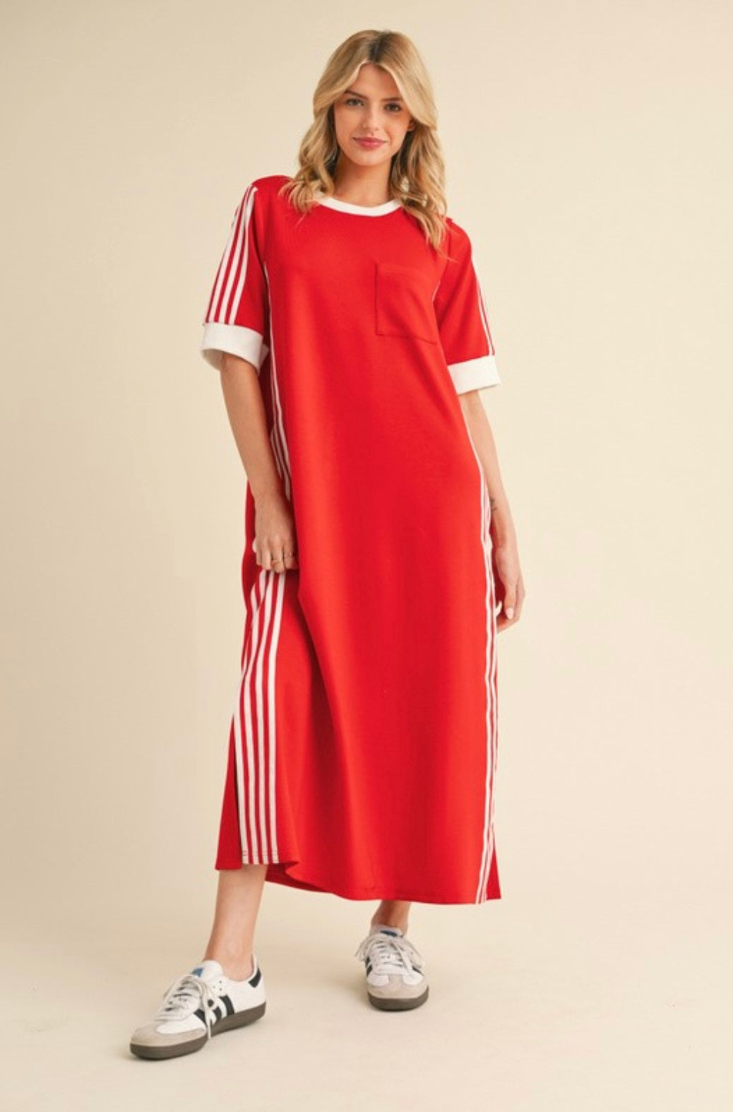 Sporty Chic Casual Maxi Dress