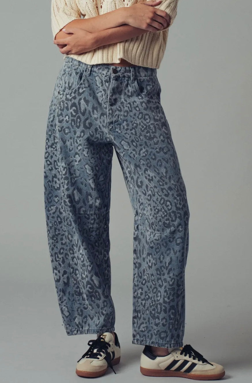 Wild Side Relaxed Straight Denim Jeans
