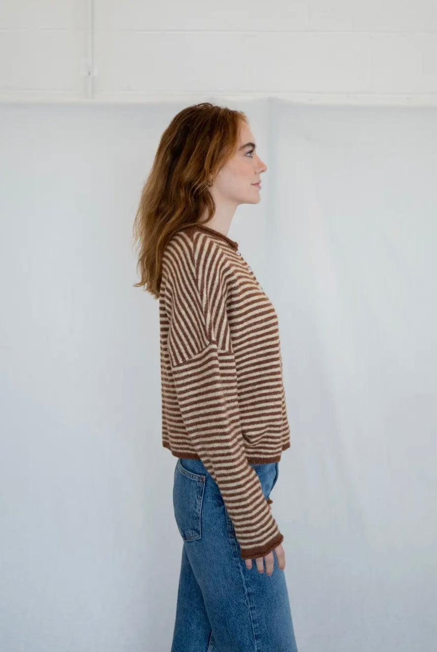 Piper Cardigan - Mini Striped