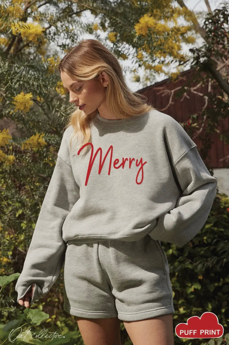 MERRY PUFF Mid Graphic Sweatshirt