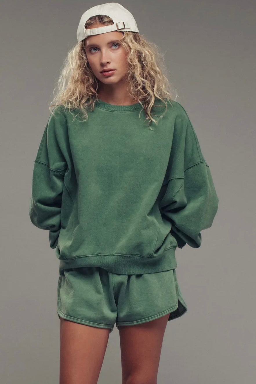 Pigment Washed Relaxed Fit Sweatshirt