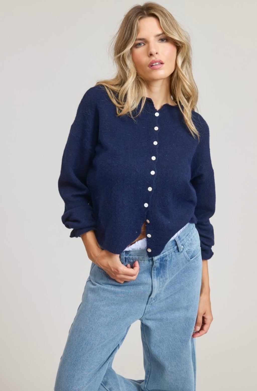 Classic Lightweight Button Down Cardigan