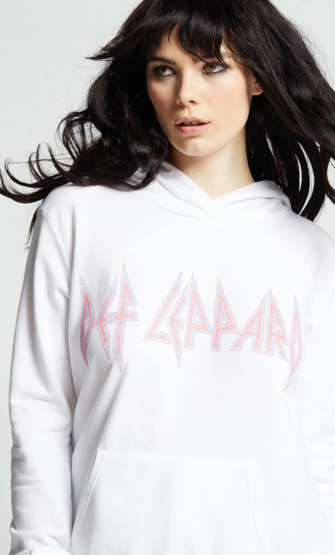 Recycled Karma Def Leppard ‘83 Rock Brigade Oversized Hoodie