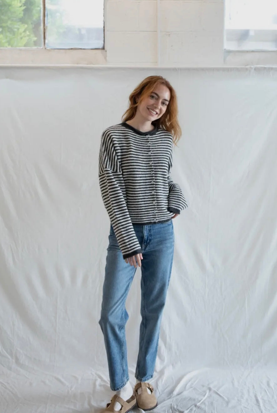 Piper Cardigan - Mini Striped