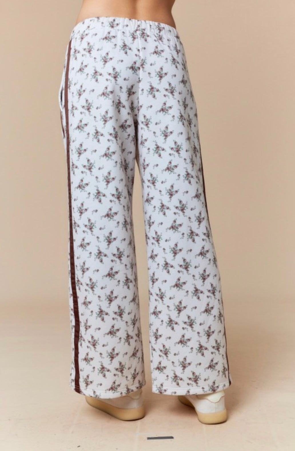 Floral Printed Fleece Sweatpants