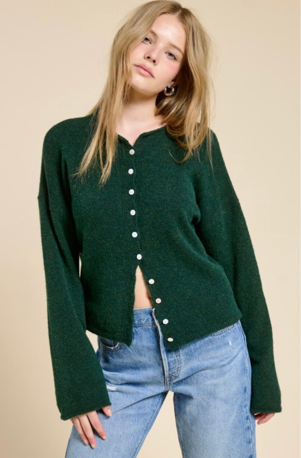 Classic Lightweight Button Down Cardigan