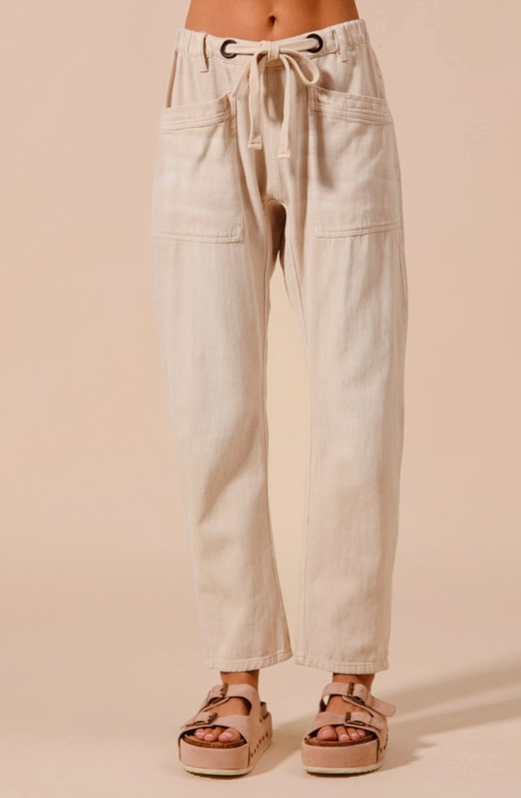 Vintage Washed Slim Barrel Pant