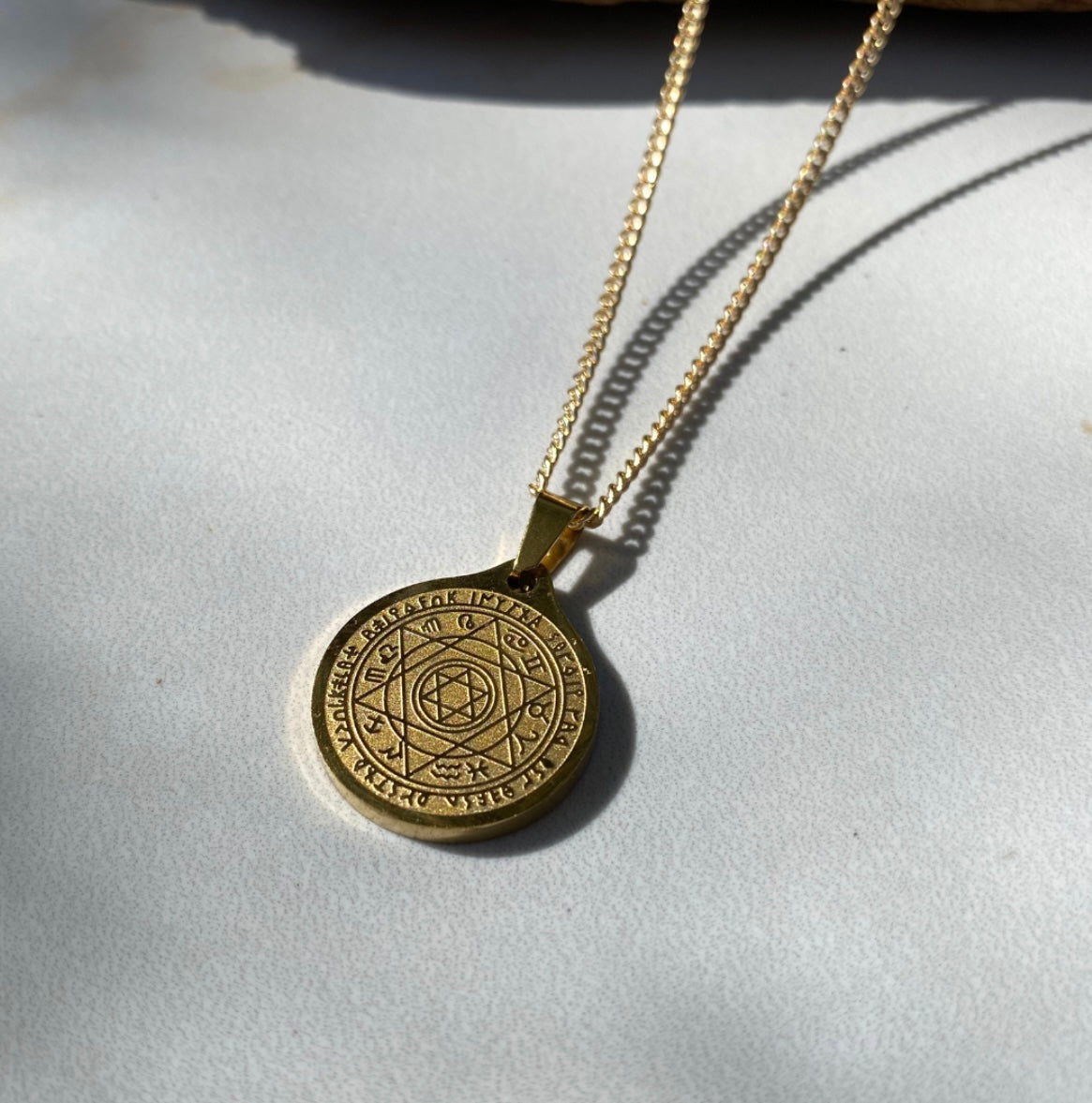 Rachel Nathan Medallion Necklace All Knowing