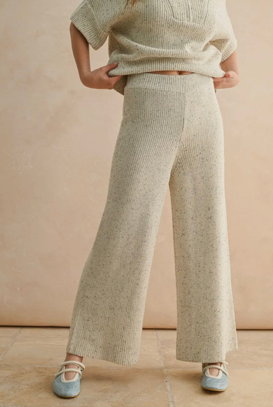Salt And Pepper Knitted Pants