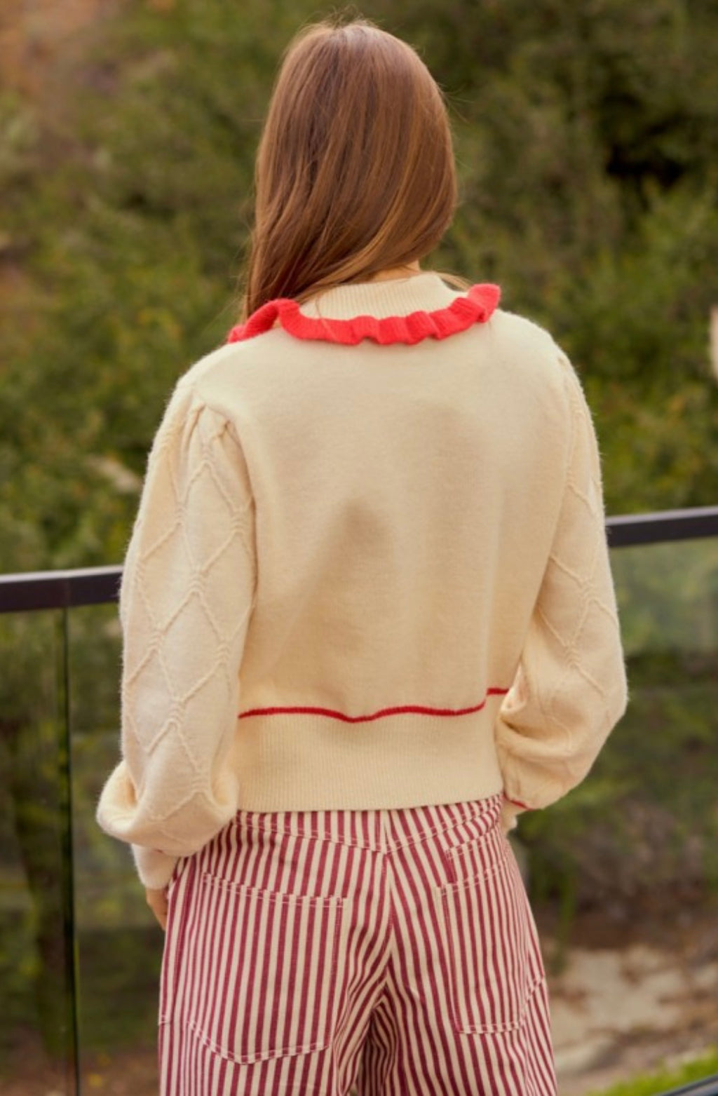 Strawberry Sailor Collar Cardigan