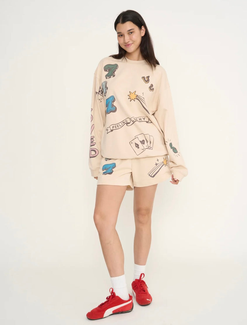 Mayfair Feeling Lucky Reversible Crewneck